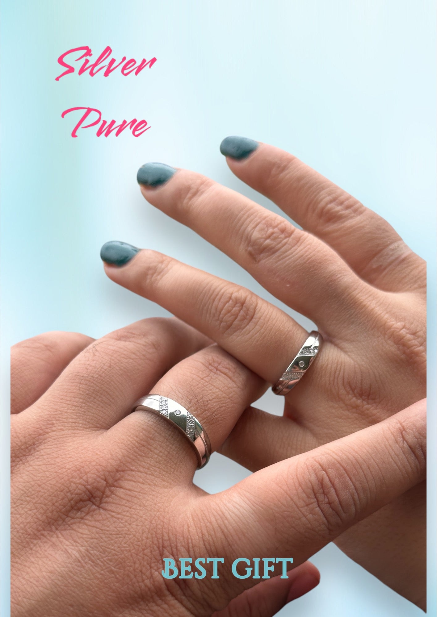Couple Ring Arc Stone (105)