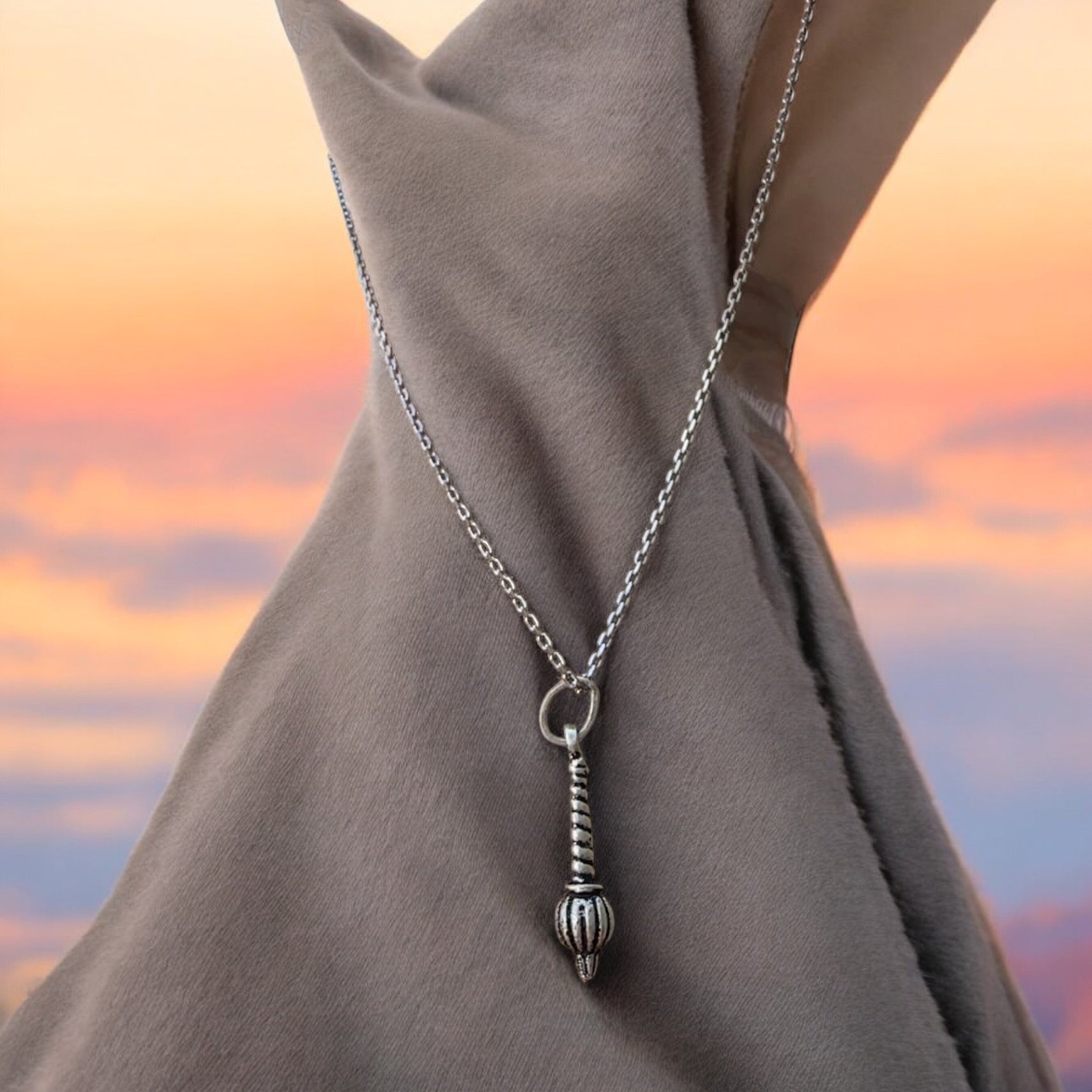 Hanuman Gada Locket Silver Pure