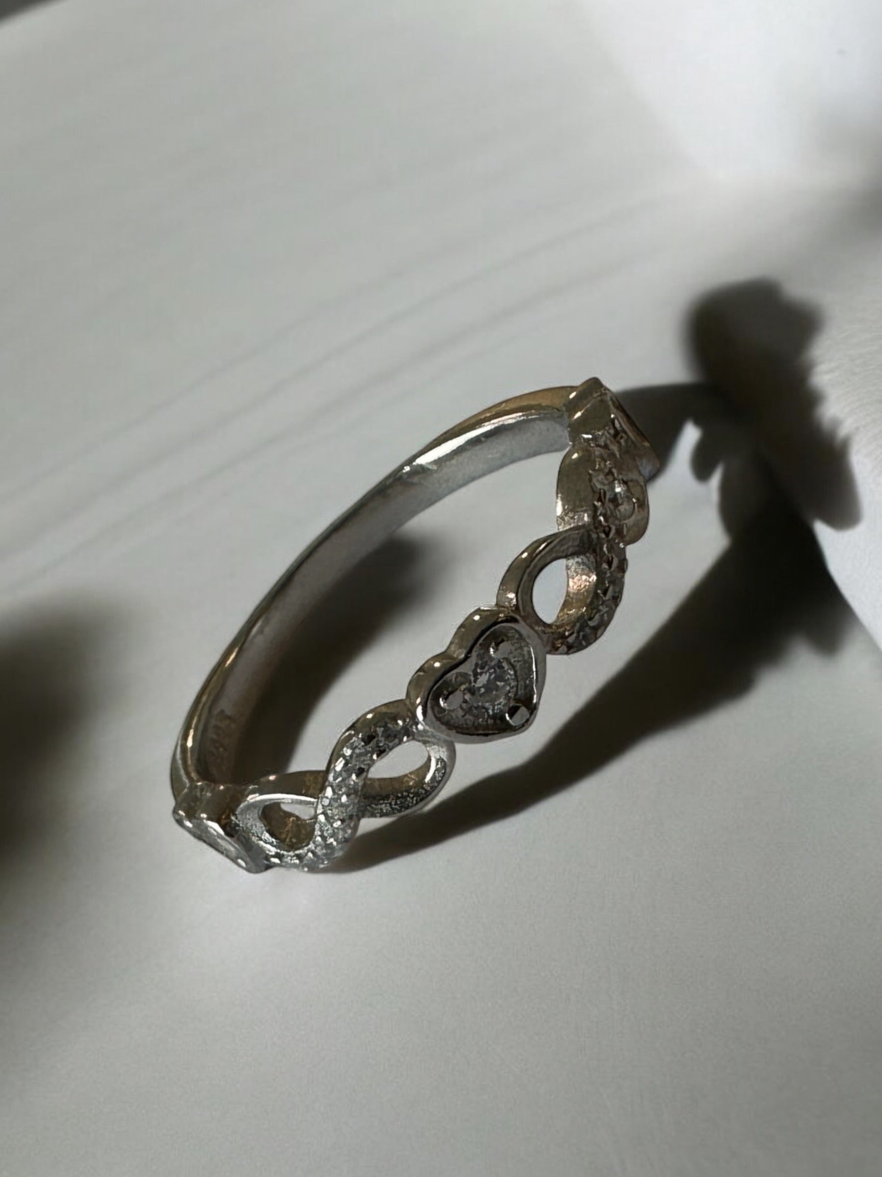 Heart Stone Infinity Silver Sterling 925 (Copy)