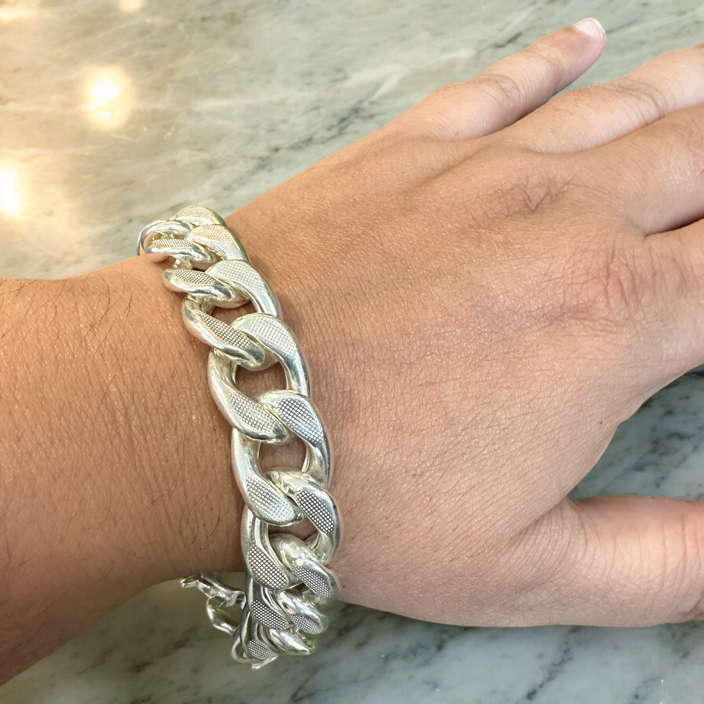 Mens Bracelet Silver Sterling 925 Hallmarked