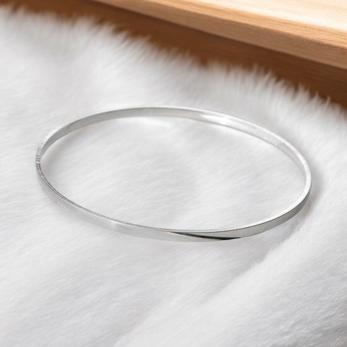 Sleek Kada silver Sterling 925