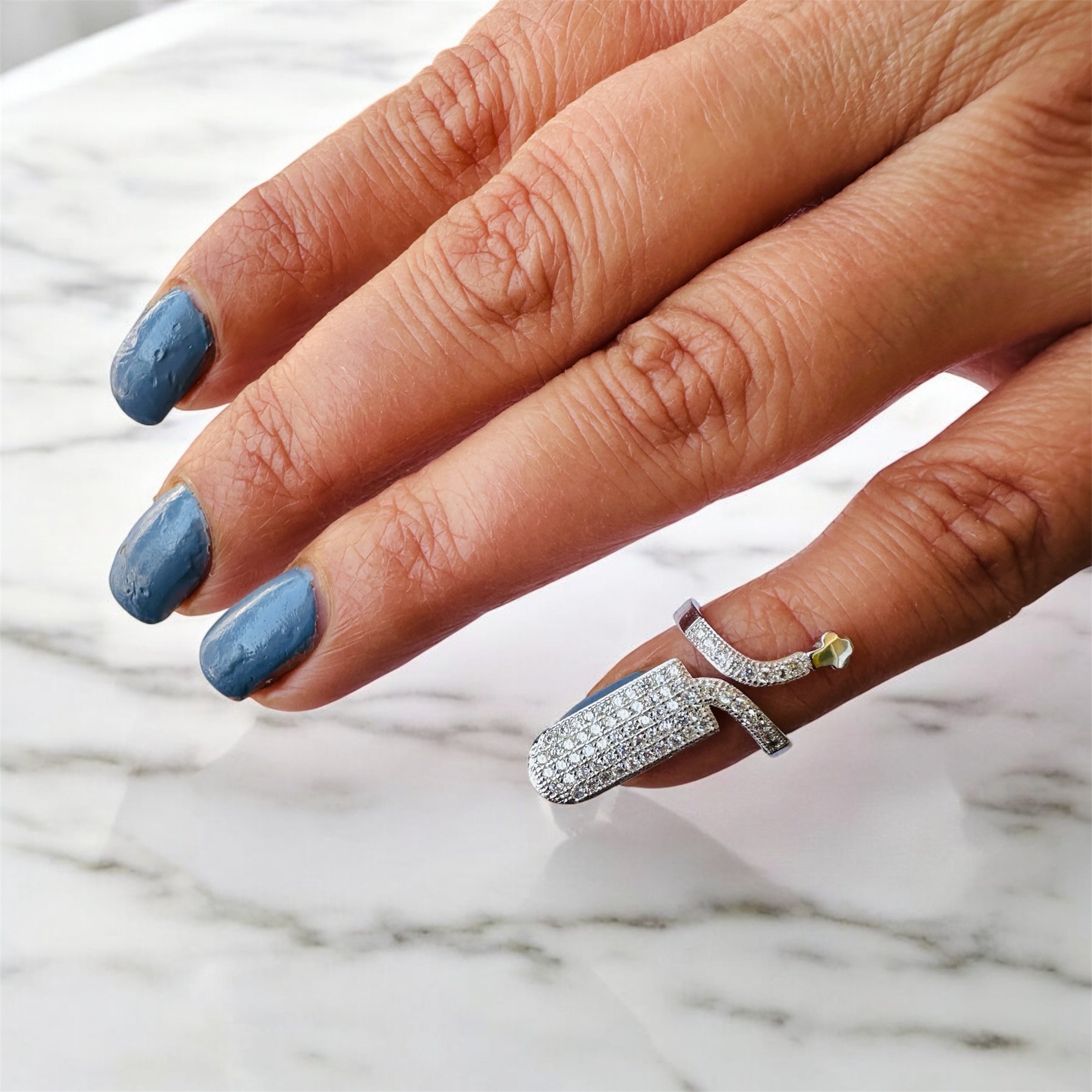 Nail Ring Silver Sterling 925 Hallmarked
